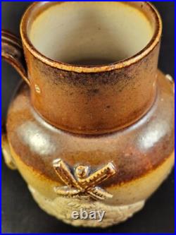 Antique Royal Doulton Lambeth Miniature Lot of 5 Jugs, Salts, Pots, Pottery