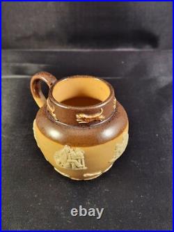 Antique Royal Doulton Lambeth Miniature Lot of 5 Jugs, Salts, Pots, Pottery