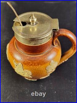 Antique Royal Doulton Lambeth Miniature Lot of 5 Jugs, Salts, Pots, Pottery