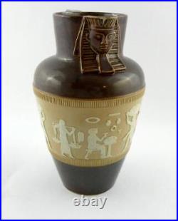 Antique Royal Doulton Lambeth Pitcher Egyptian Revival Style Small CHIP on Spout