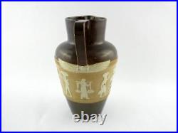 Antique Royal Doulton Lambeth Pitcher Egyptian Revival Style Small CHIP on Spout