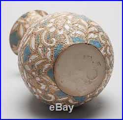 Antique Royal Doulton Lambeth Slaters Patent Stoneware Jug Vase with Enamels