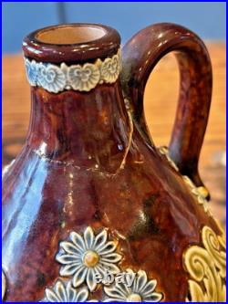 Antique Royal Doulton Lambeth Stoneware Jugs (PAIR)