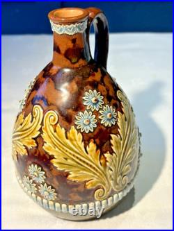 Antique Royal Doulton Lambeth Stoneware Jugs (PAIR)