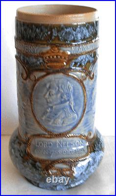 Antique Royal Doulton Lord Nelson Commemorative Jug-sold A/f