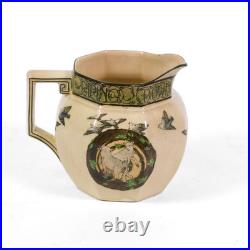 Antique Royal Doulton Piping Down The Valleys Wild Lambs Jug