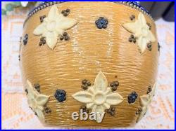 Antique Royal Doulton Stoneware Jug, C1910, Cobalt Blue & Salt Glaze, No. 8678