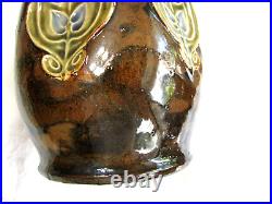 Antique Royal Doulton Whiskey Flask Flagon Jug-circa 1902-1922 Signed-Pottery