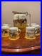 Antique-Set-of-Royal-Doulton-Huge-8-5-tall-Pitcher-Coaching-Days-6-mugs-1920-01-zq