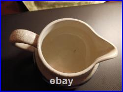 Antique old crackle pottery creamer pitcher Royal Doulton Polar bear design