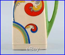 Art Deco Syren coffee pot with jug in porcelain. Royal Doulton. Ca 1940