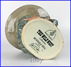 BUFFALO BILL Toby Mug Jug 1984 Royal Doulton Wild West 6735 England Vtg Gift