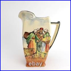 Brittany Fisherfolk Series Ware (D4405) by Royal Doulton Ceramic 7 1/2 Jug