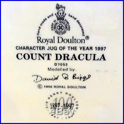 COUNT DRACULA Royal Doulton CHARACTER Jug NEW NEVER SOLD D7053 7 tall LRG
