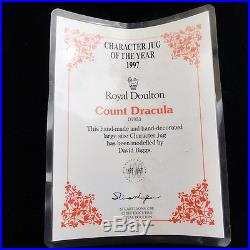 COUNT DRACULA Royal Doulton CHARACTER Jug NEW NEVER SOLD D7053 7 tall LRG