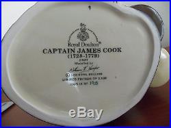Captain James Cook, Royal Doulton Large Jug, D7077 Limited Edition 198/2500 Mint