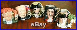 Complete Set All 21 Royal Doulton Character Jugs Of The Year 1991-2011 Exc Cond