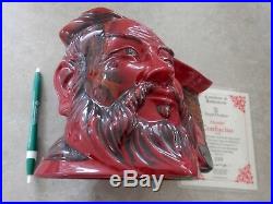 Confucius, Royal Doulton flambe Toby jug, D7003 + certificate of authenticity