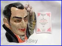 Count Dracula 1997 Character Jug Limited Ed Royal Doulton Vampire COA