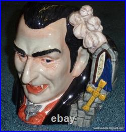 Count Dracula Character Toby Jug D7053 Royal Doulton Halloween Gift RARE