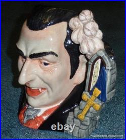 Count Dracula Character Toby Jug D7053 Royal Doulton Halloween Gift RARE