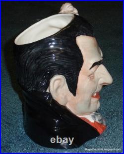 Count Dracula Character Toby Jug D7053 Royal Doulton Halloween Gift RARE