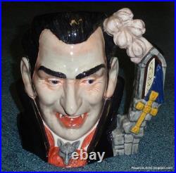 Count Dracula Character Toby Jug D7053 Royal Doulton Halloween Gift RARE