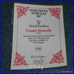 Count Dracula Character Toby Jug D7053 Royal Doulton Halloween Gift RARE