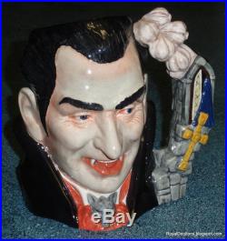 Count Dracula Character Toby Jug D7053 Royal Doulton Halloween Gift RARE