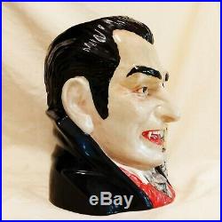 Count Dracula Character Toby Jug D7053 Royal Doulton-Signed by Michael Doulton