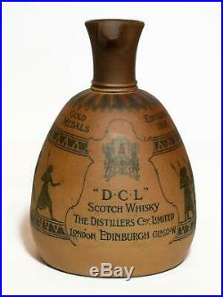 Doulton Lambeth Silicon Ware DCL Scotch Whisky Jug/Decanter-Egyptian Motifs. VGC