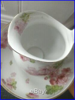 Doulton Wash Jug & Bowl Roses Pattern with toothbrush pot and soap dish PERFECT