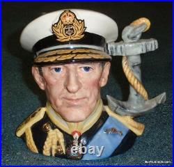 Earl Mountbatten Of Burma Royal Doulton Character Toby Jug D6944 Christmas Gift