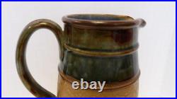 Early Royal Doulton Slaters Blue Green Glaze & Tapestry Pitcher Jug #7827