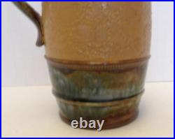 Early Royal Doulton Slaters Blue Green Glaze & Tapestry Pitcher Jug #7827