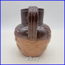 Edwardian Royal Doulton Lambeth Harvest Farming Jug/ Pitcher Stoneware M/L Sized