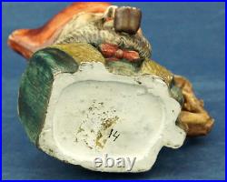 English Royal Doulton ceramic anthropomorphic jug man beard and pipe 1800 19th