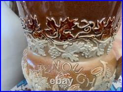 English Victorian Royal Doulton Stoneware Jug Pitcher C1890 Bacchus Theme