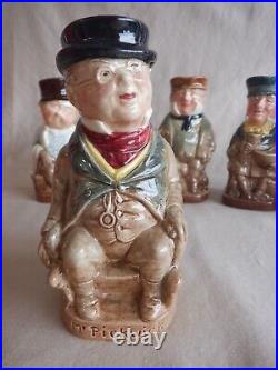 FULL SET OF 6 Royal Doulton Charles Dickens Series 4 Toby Jugs 1948-1960