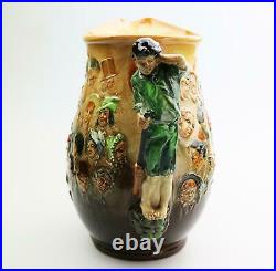 Fine and large antique Royal Doulton Dickens Dream novelty Jug by Noke C. 1933