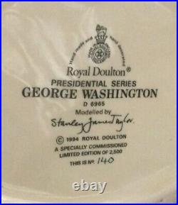 GEORGE WASHINGTON Large Royal Doulton Character Jug Presidential Series