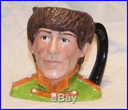 George Harrison Beatles Toby Ceramic Mug Jug Cup 1984 Royal Doulton England 6727