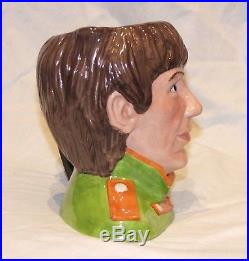 George Harrison Beatles Toby Ceramic Mug Jug Cup 1984 Royal Doulton England 6727