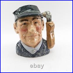 Golfer Character Jug D6784 By Royal Doulton LARGE COLOURWAY VERSION 1970