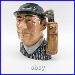 Golfer Character Jug D6784 By Royal Doulton LARGE COLOURWAY VERSION 1970