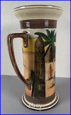 HUGE 14 Antique Royal Doulton Desert Scenes Tankard Jug Pitcher Egyptian RARE