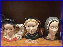 Henry VIII & 6 Wives Toby jug set by Royal Doulton