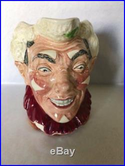 IMMACULATE Royal Doulton White Haired'The Clown' Toby Jug Pattern No D6322