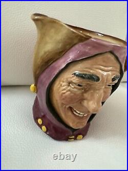 JESTER Royal Doulton character Toby Jug mug pitcher purple with green 6