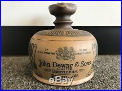 John Dewar & Sons Antique Whiskey Jug 1891-1912 Excellent Cond. Royal Doulton